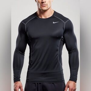 Nike Black Performance Long Sleeve Shirt